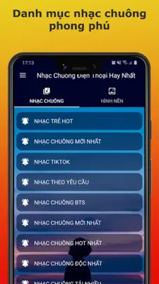 Nhạc Chuông Điện Thoại 2023 android App screenshot 4